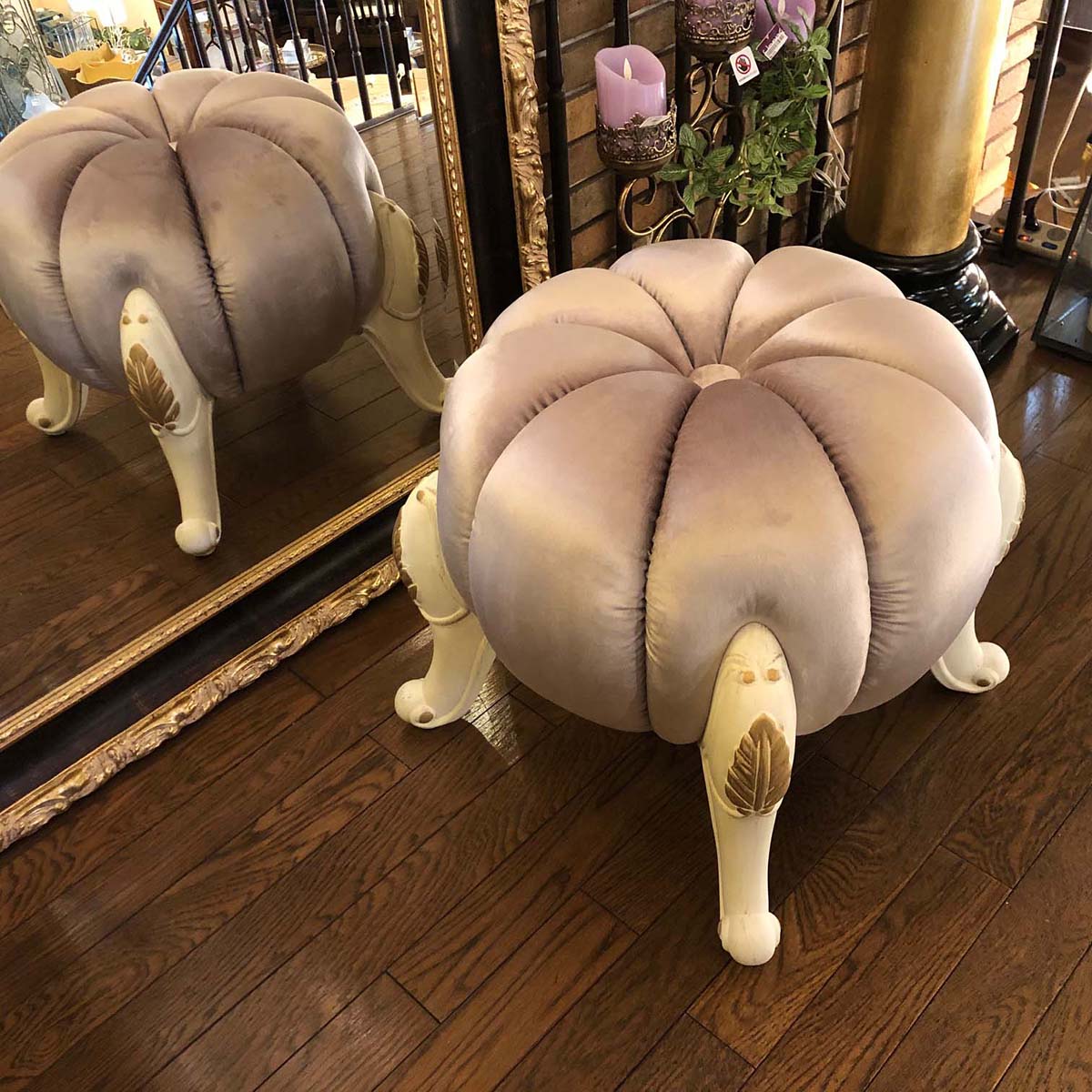 アンティーク＊かぼちゃ型椅子