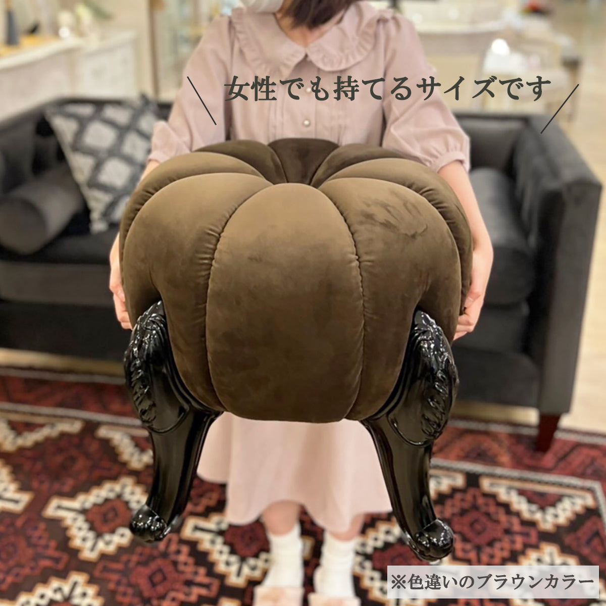 新色 デザインスツール オットマン/空間のおしゃれなアクセントに(白×ライトグレー)