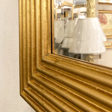 画像をギャラリービューアに読み込む, 大型ミラー壁掛け（ゴールド）/シンプルモダン 木製フレーム イタリア製

