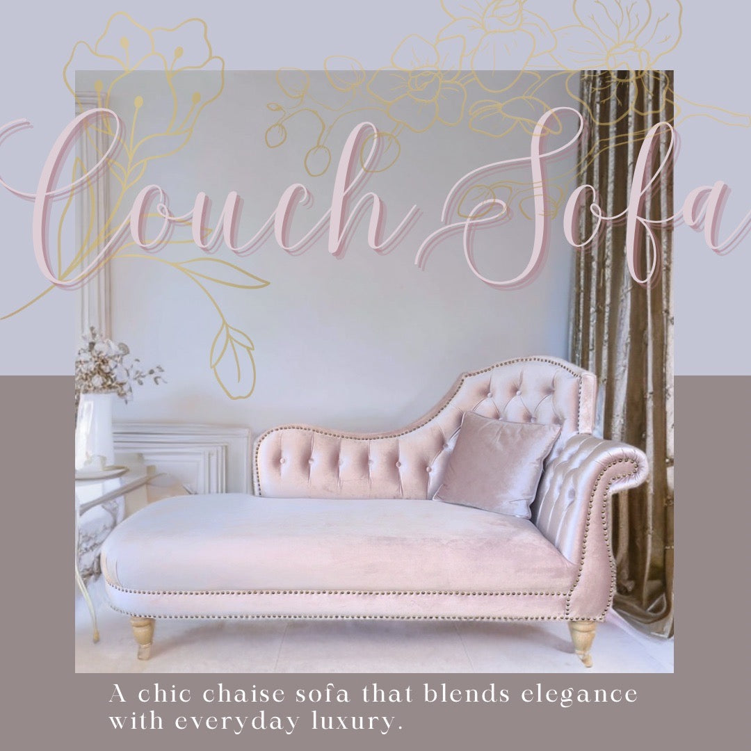 上品なくすみピンクが魅力/一目惚れ続出のカウチソファ