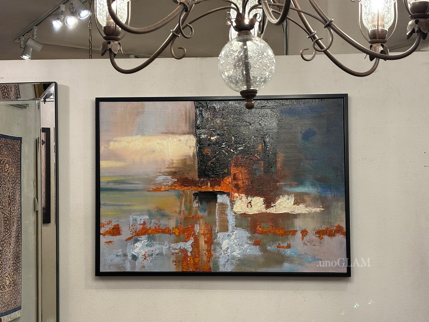 モダンなアート額 (103×73)/おしゃれな抽象画（多色）