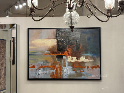 モダンなアート額 (103×73)/おしゃれな抽象画（多色）