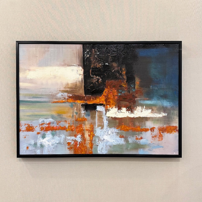 モダンなアート額 (103×73)/おしゃれな抽象画（多色）