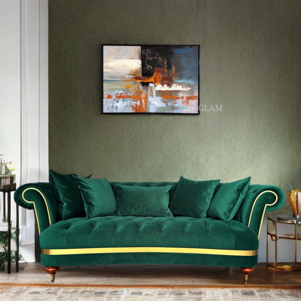 モダンなアート額 (103×73)/おしゃれな抽象画（多色）