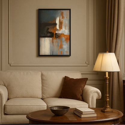 モダンなアート額 (103×73)/おしゃれな抽象画（多色）