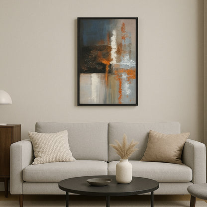 モダンなアート額 (103×73)/おしゃれな抽象画（多色）