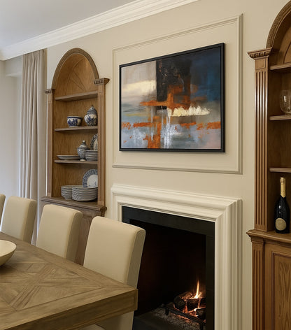 モダンなアート額 (103×73)/おしゃれな抽象画（多色）