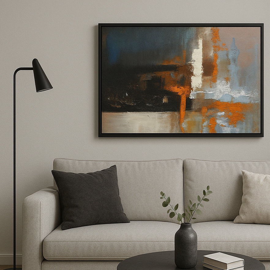 モダンなアート額 (103×73)/おしゃれな抽象画（多色）