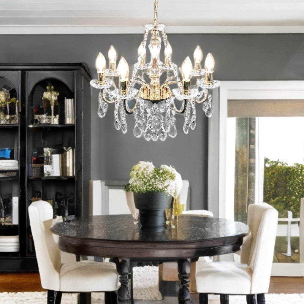 モダンシャンデリア 8灯 ガラス ゴールド モダンシャンデリア 8灯 ガラス ゴールド