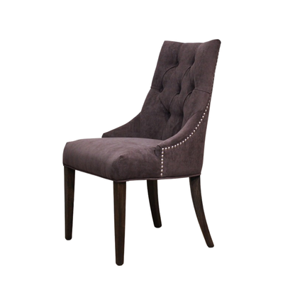 椅子・チェア おしゃれなリビングにぴったり/ 大人のモダンクラシックデザイン 【2脚セット】(ベルベットダークブラウン）