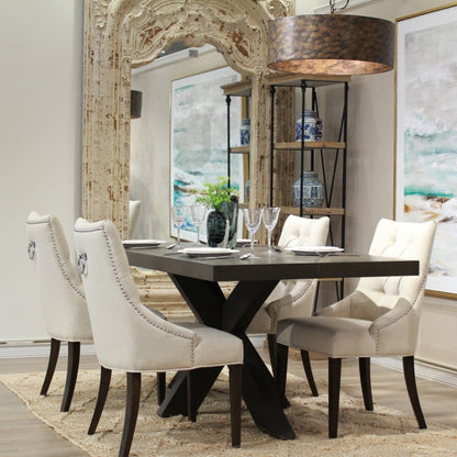 椅子・チェア おしゃれなリビングにぴったり/ 大人のモダンクラシックデザイン 【2脚セット】(アイボリー）