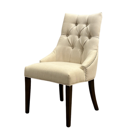 椅子・チェア おしゃれなリビングにぴったり/ 大人のモダンクラシックデザイン 【2脚セット】(アイボリー）