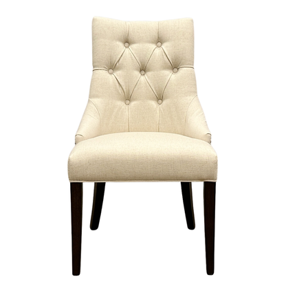 椅子・チェア おしゃれなリビングにぴったり/ 大人のモダンクラシックデザイン 【2脚セット】(アイボリー）