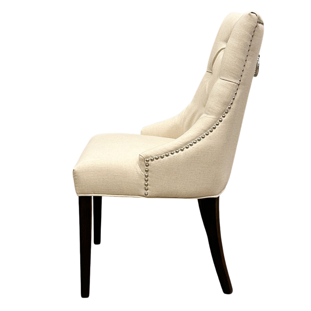 椅子・チェア おしゃれなリビングにぴったり/ 大人のモダンクラシックデザイン 【2脚セット】(アイボリー）