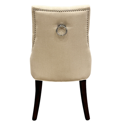 椅子・チェア おしゃれなリビングにぴったり/ 大人のモダンクラシックデザイン 【2脚セット】(アイボリー）