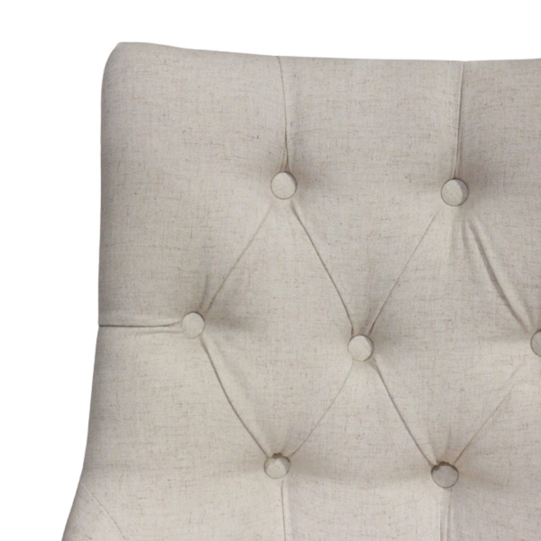 椅子・チェア おしゃれなリビングにぴったり/ 大人のモダンクラシックデザイン 【2脚セット】(アイボリー）