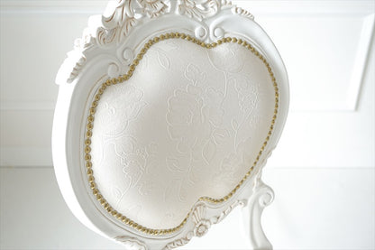 ダイニングチェア（クラシカル）/ 猫脚・ホワイト×ゴールド チェア【送料無料】