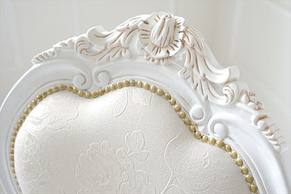 ダイニングチェア（クラシカル）/ 猫脚・ホワイト×ゴールド チェア【送料無料】