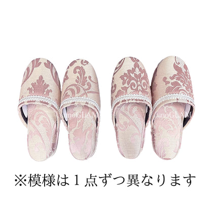 男女兼用スリッパ（ベビーピンク） /エレガントな高級感漂うサロン仕様 来客用にも