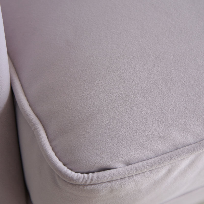 3人掛けソファ W190cm ベルベッド (ライトパープル)  / ホテルライクなソファ【送料無料】