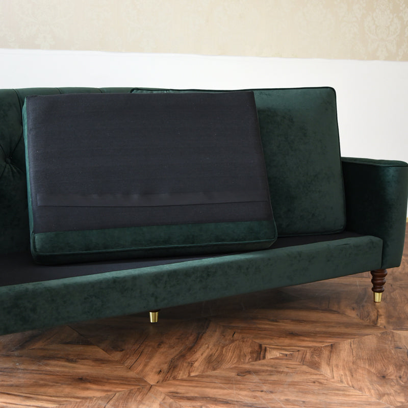 3人掛けソファ ベルベッド張りクラシック/ 緑が映えるホテルライクなラグジュアリーインテリア【送料無料】