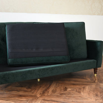 3人掛けソファ ベルベッド張りクラシック/ 緑が映えるホテルライクなラグジュアリーインテリア【送料無料】
