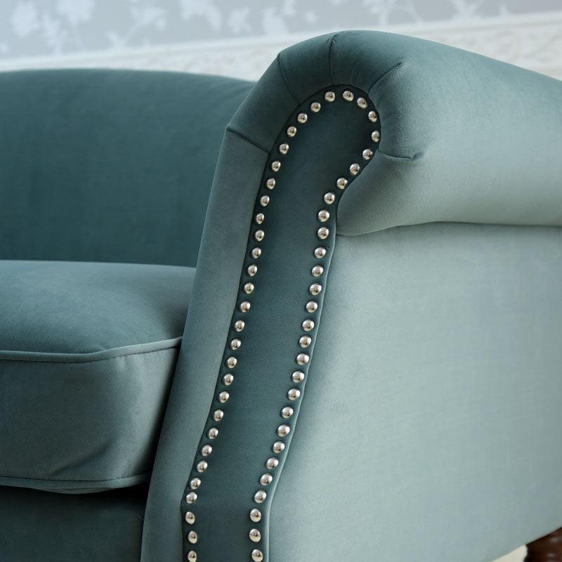 グリーンベルベッド ソファ3人掛け/ 落ち着きと上質感を叶えるホテルライクなソファ【送料無料】