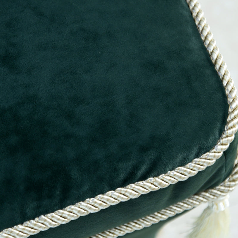 オットマン・スツール （ベルベッド グリーン ホテルライク）／すっきりシンプルクラシック【送料無料】