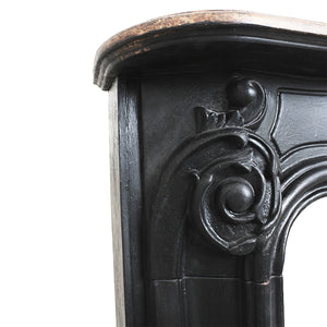 マントルピース（黒）/インテリアになるおしゃれな暖炉型の飾り棚