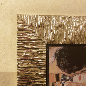 クリムト ザ・キス／ゴールドフレームのミニサイズのアート額絵（イタリア製）