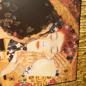 クリムト ザ・キス／ゴールドフレームのミニサイズのアート額絵（イタリア製）