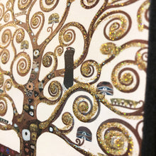 画像をギャラリービューアに読み込む, クリムト生命の樹／ゴールドフレームのミニサイズのアート額絵（イタリア製）

