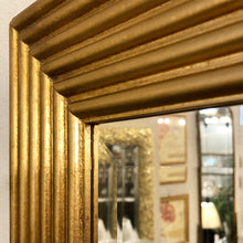 画像をギャラリービューアに読み込む, 大型ミラー壁掛け（ゴールド）/シンプルモダン 木製フレーム イタリア製
